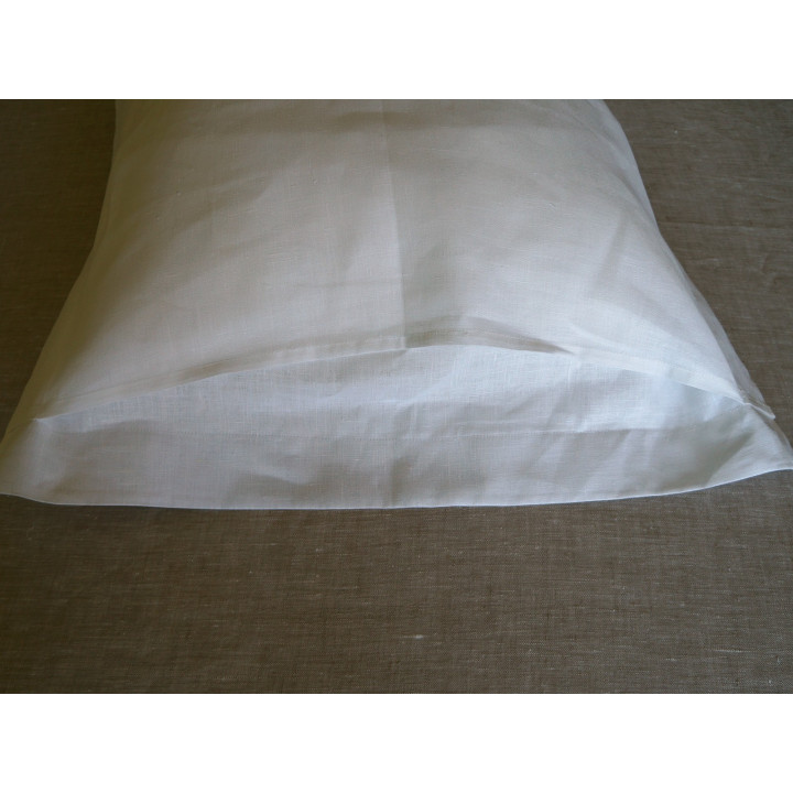 White linen pillowcase — Oxford, 170 GSM | LinenOwl