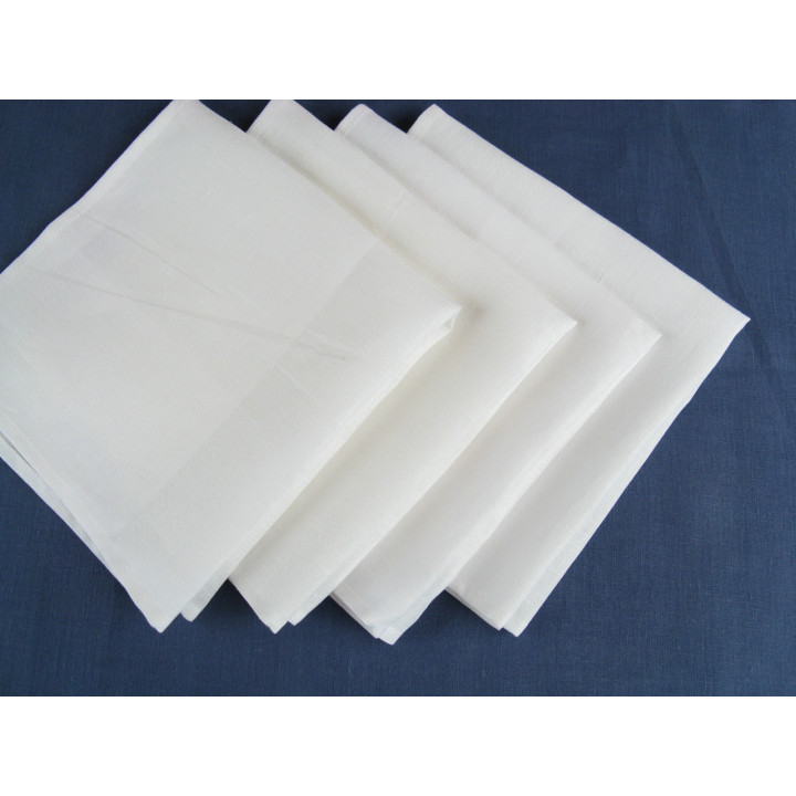 White linen napkin, 170 GSM, OEKO-TEX | LinenOwl