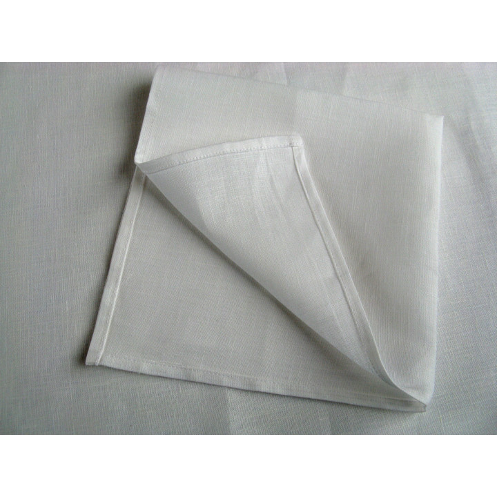 White linen napkin, 170 GSM, OEKO-TEX | LinenOwl
