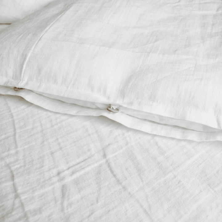 White linen duvet cover, 170 GSM, OEKO-TEX | LinenOwl