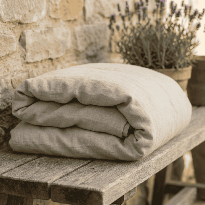 Oatmeal linen duvet cover, 170 GSM, OEKO-TEX | LinenOwl