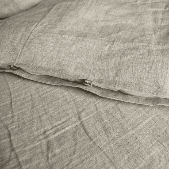 Oatmeal linen duvet cover, 170 GSM, OEKO-TEX | LinenOwl