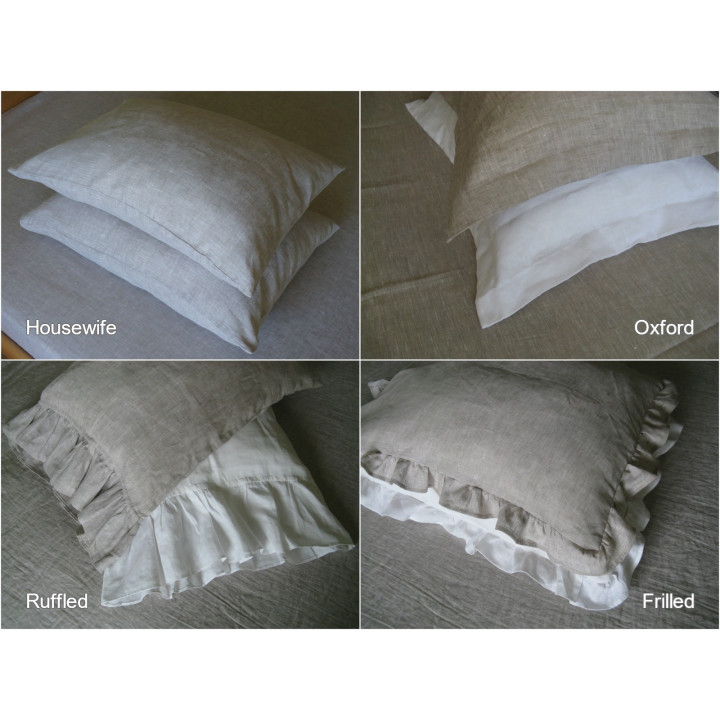 Oatmeal linen sheet set — Fitted, flat, pillowcases | LinenOwl